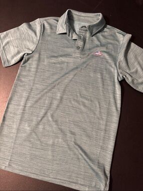 Boys Heathered Light Green Polo Shirt